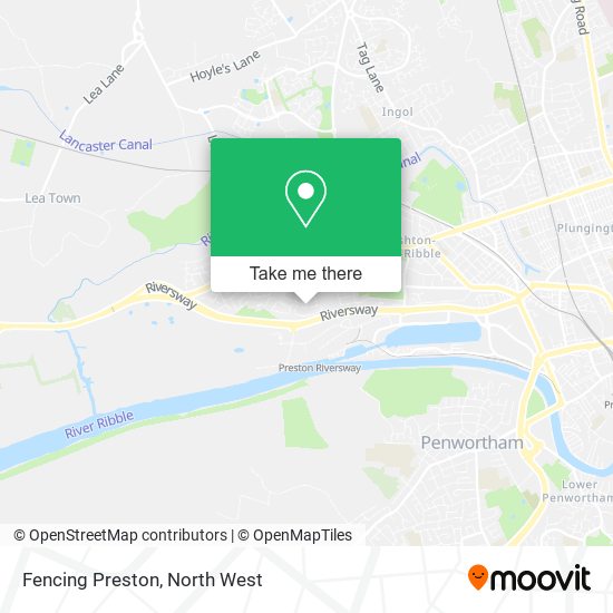 Fencing Preston map