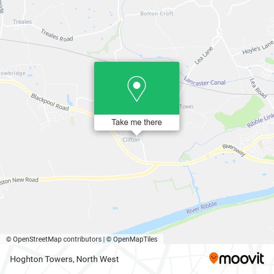 Hoghton Towers map
