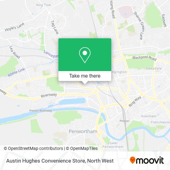 Austin Hughes Convenience Store map
