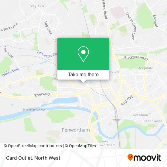Card Outlet map