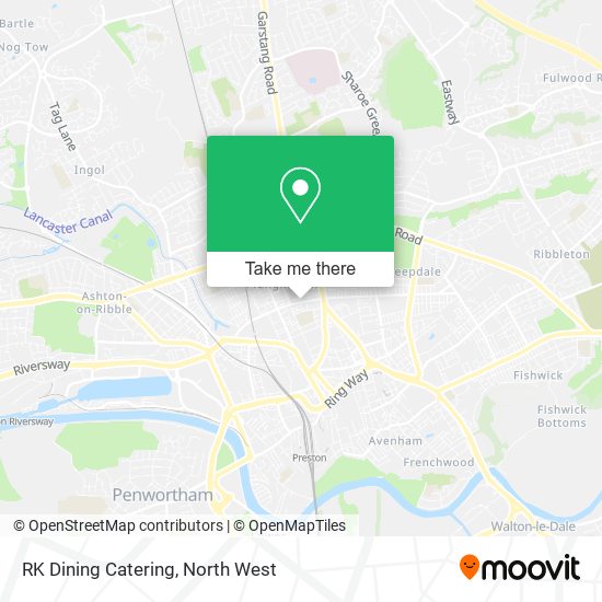 RK Dining Catering map