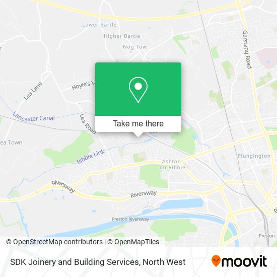 SDK Joinery and Building Services map