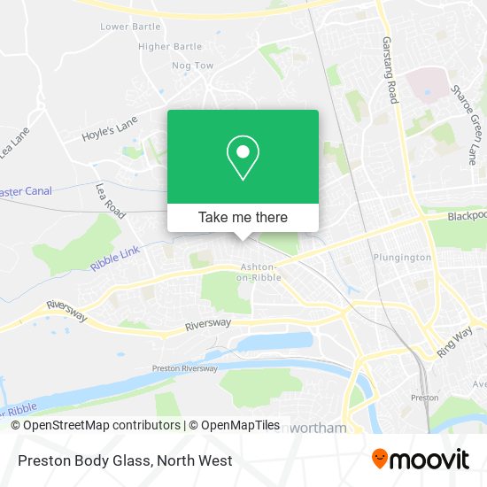 Preston Body Glass map