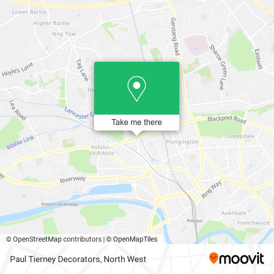 Paul Tierney Decorators map