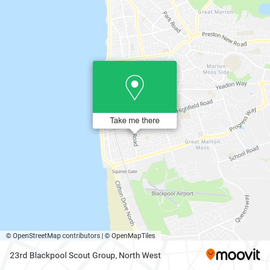 23rd Blackpool Scout Group map