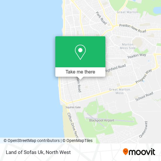Land of Sofas Uk map
