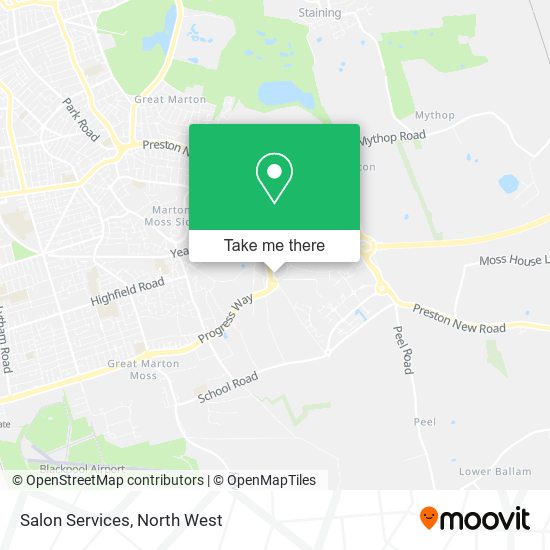 Salon Services map