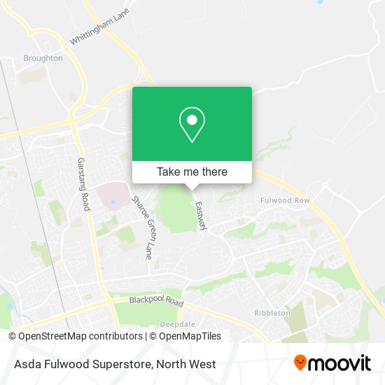 Asda Fulwood Superstore map