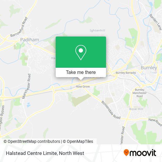 Halstead Centre Limite map