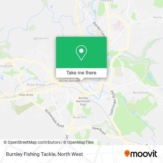 Burnley Fishing Tackle map