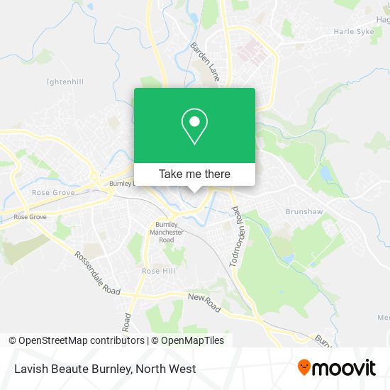 Lavish Beaute Burnley map