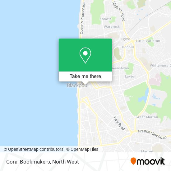 Coral Bookmakers map