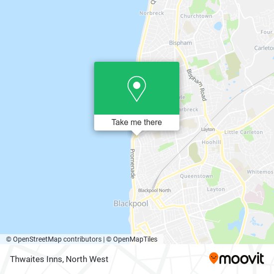 Thwaites Inns map
