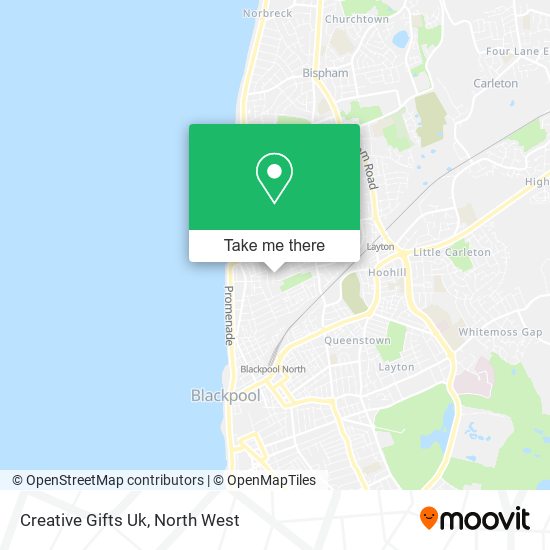 Creative Gifts Uk map