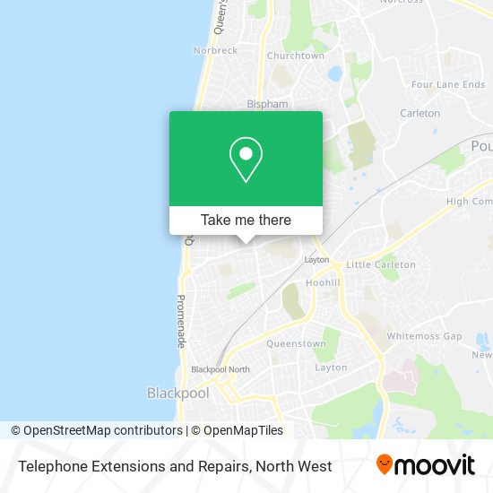 Telephone Extensions and Repairs map