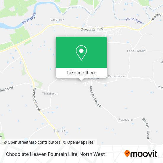 Chocolate Heaven Fountain Hire map