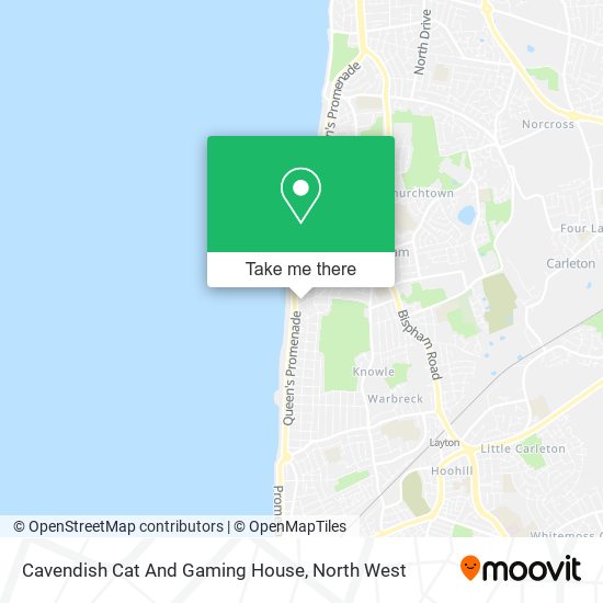 Cavendish Cat And Gaming House map