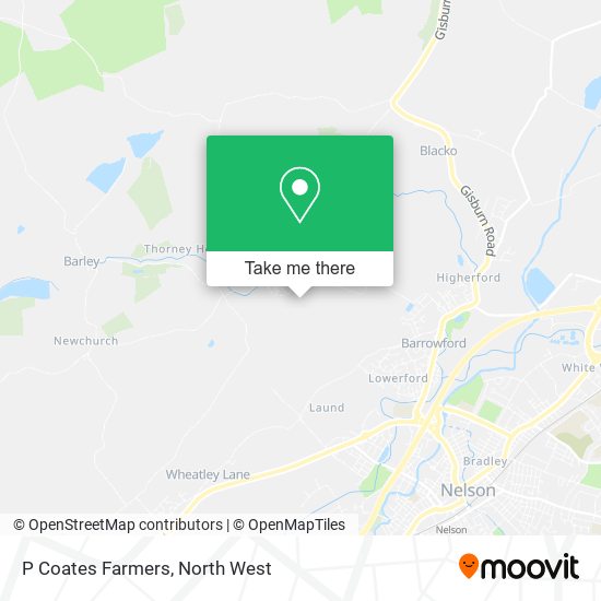 P Coates Farmers map
