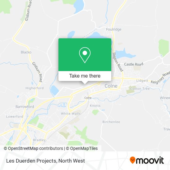 Les Duerden Projects map
