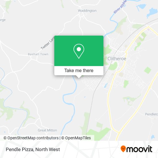 Pendle Pizza map