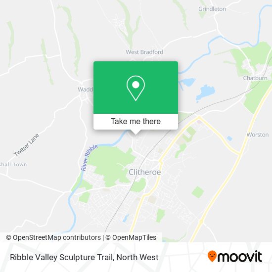 Ribble Valley Sculpture Trail map