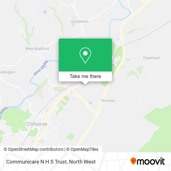 Communicare N H S Trust map