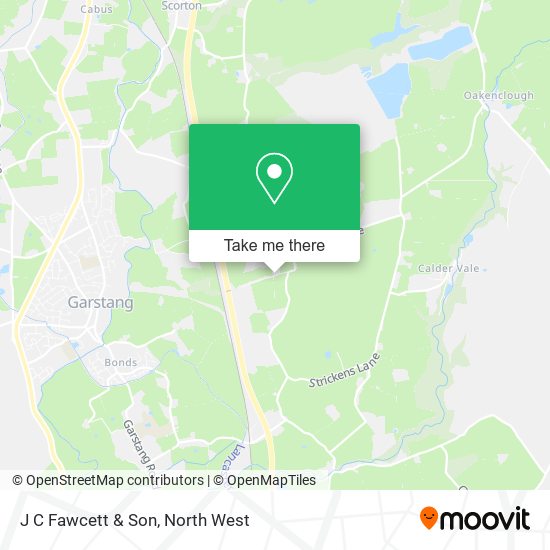 J C Fawcett & Son map