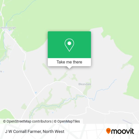 J W Cornall Farmer map