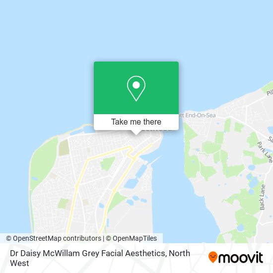 Dr Daisy McWillam Grey Facial Aesthetics map