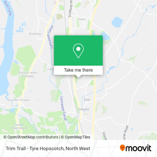 Trim Trail - Tyre Hopscotch map