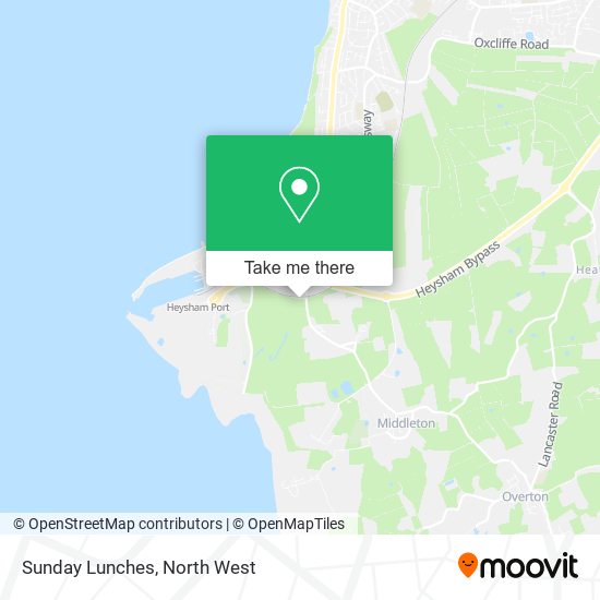 Sunday Lunches map