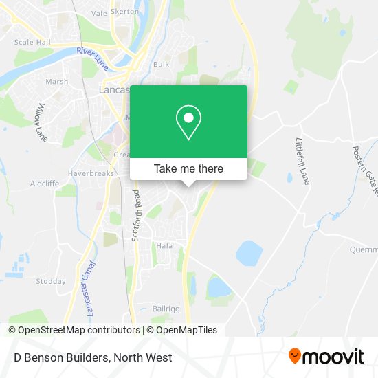 D Benson Builders map