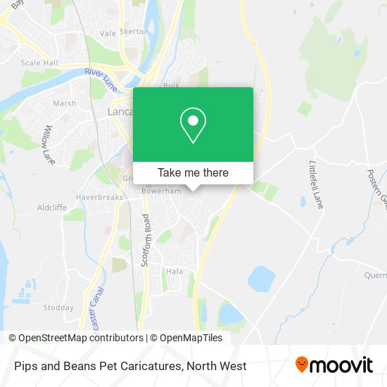 Pips and Beans Pet Caricatures map