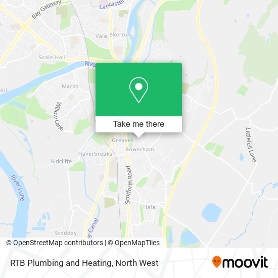 RTB Plumbing and Heating map