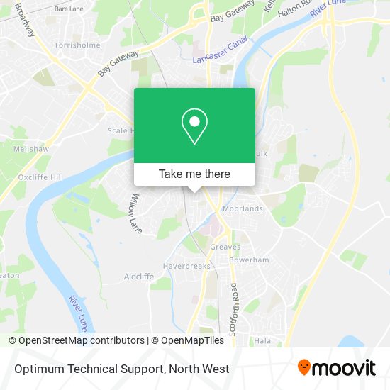 Optimum Technical Support map