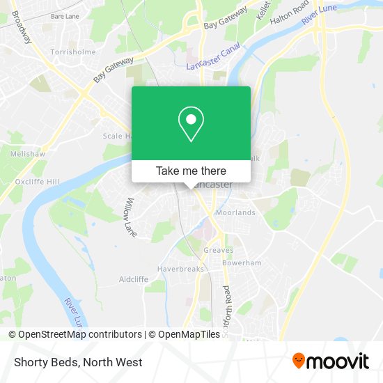 Shorty Beds map