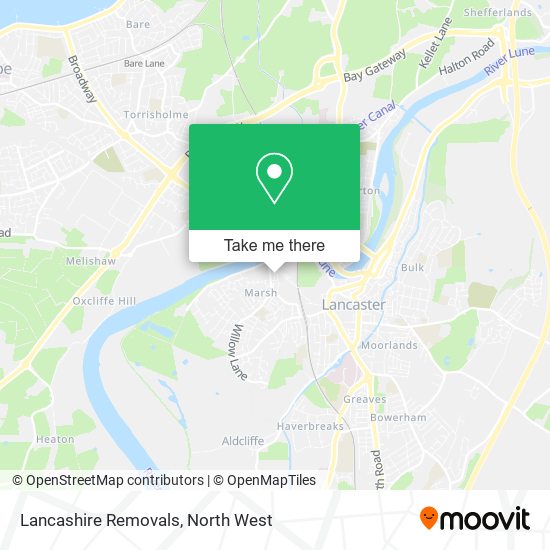 Lancashire Removals map