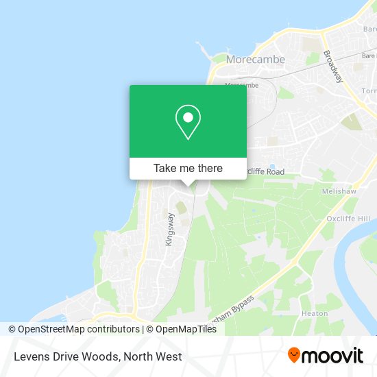 Levens Drive Woods map