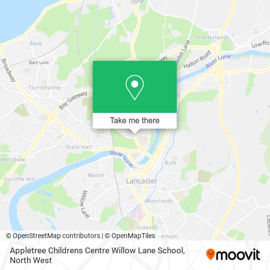 Appletree Childrens Centre Willow Lane School map
