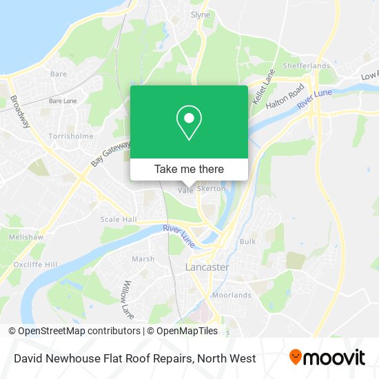 David Newhouse Flat Roof Repairs map