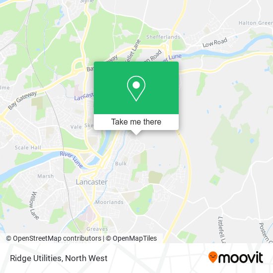 Ridge Utilities map