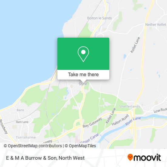 E & M A Burrow & Son map