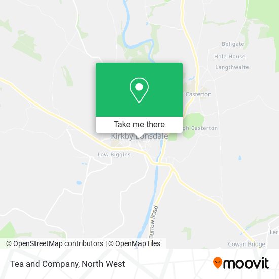 Tea and Company map