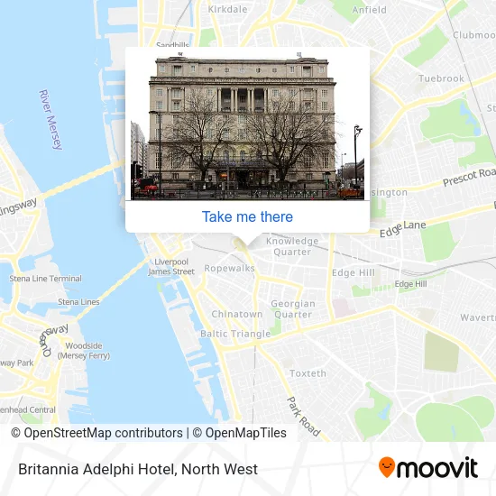 Britannia Adelphi Hotel map