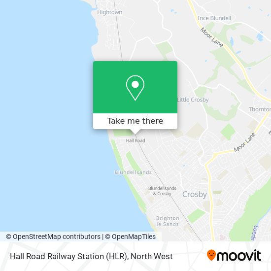 Hall Road Railway Station (HLR) map