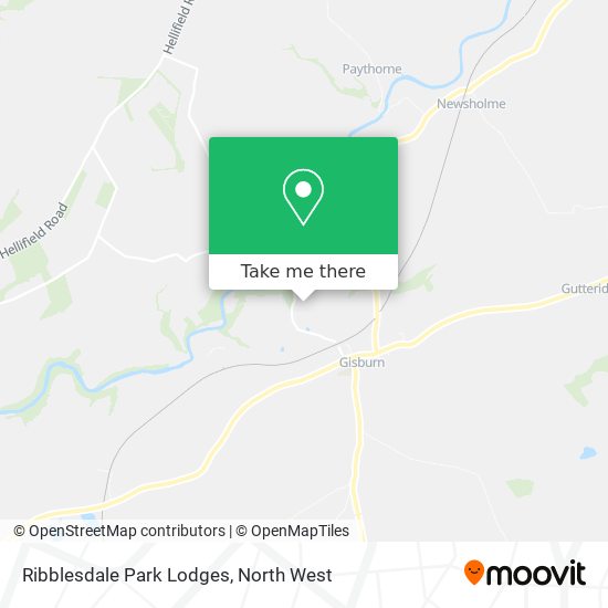 Ribblesdale Park Lodges map