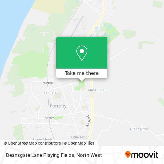 Deansgate Lane Playing Fields map