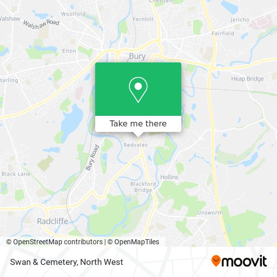 Swan & Cemetery map