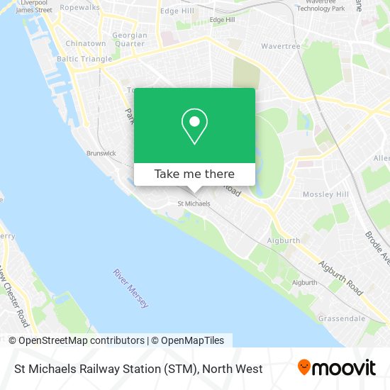St Michaels Railway Station (STM) map