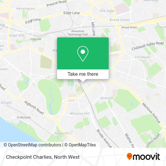 How to get to Checkpoint Charlies in Liverpool by bus or train?